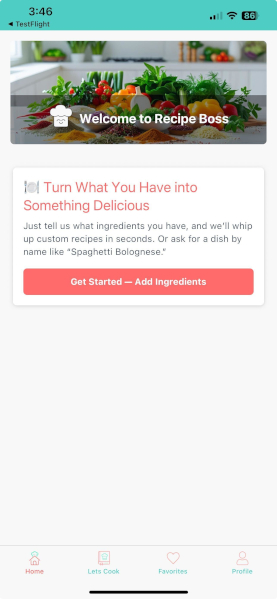 Recipe Boss App Interface